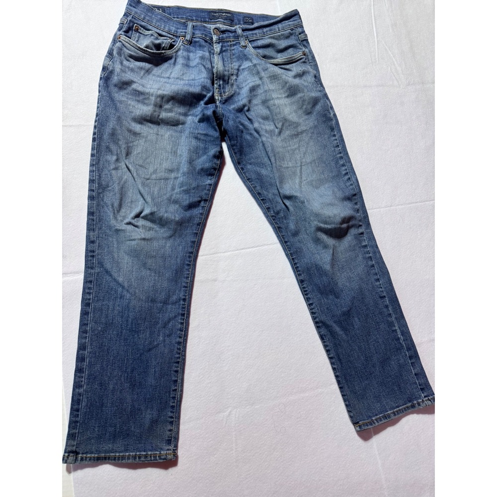 Lucky Brand 121 Heritage Slim Mens Blue Denim Jeans 32x30 Medium Wash